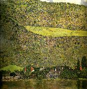 Gustav Klimt unterach vid attersee oil painting